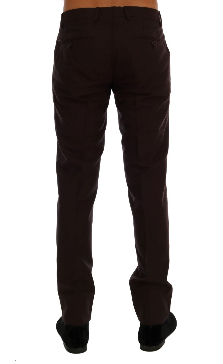 Elegante Slim Fit Abendhose in Lila