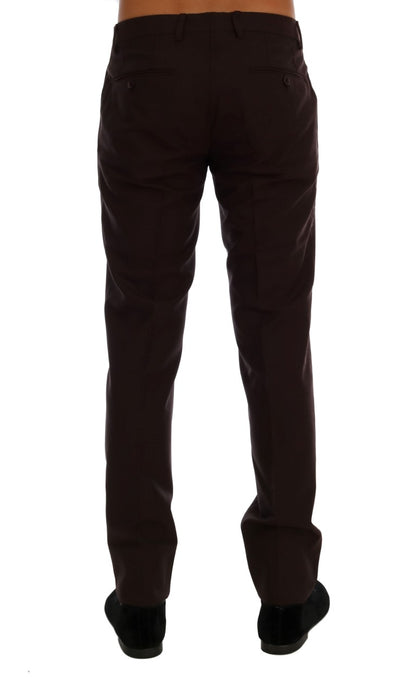 Elegante Slim Fit Abendhose in Lila