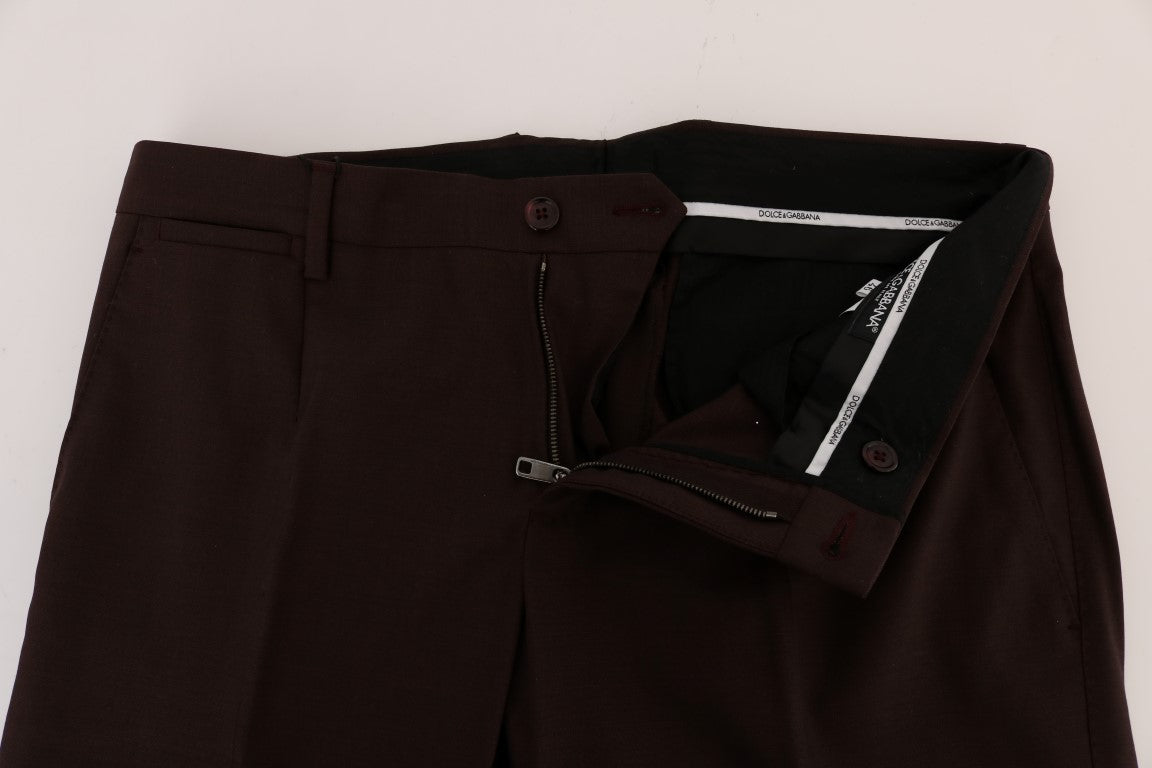 Elegante Slim Fit Abendhose in Lila