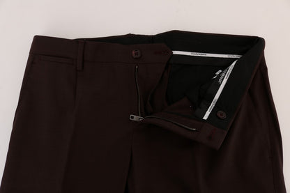 Elegante Slim Fit Abendhose in Lila