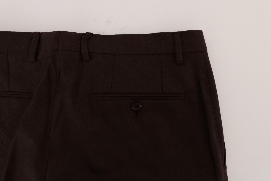 Elegante Slim Fit Abendhose in Lila