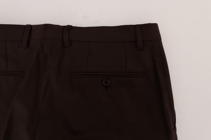 Elegante Slim Fit Abendhose in Lila