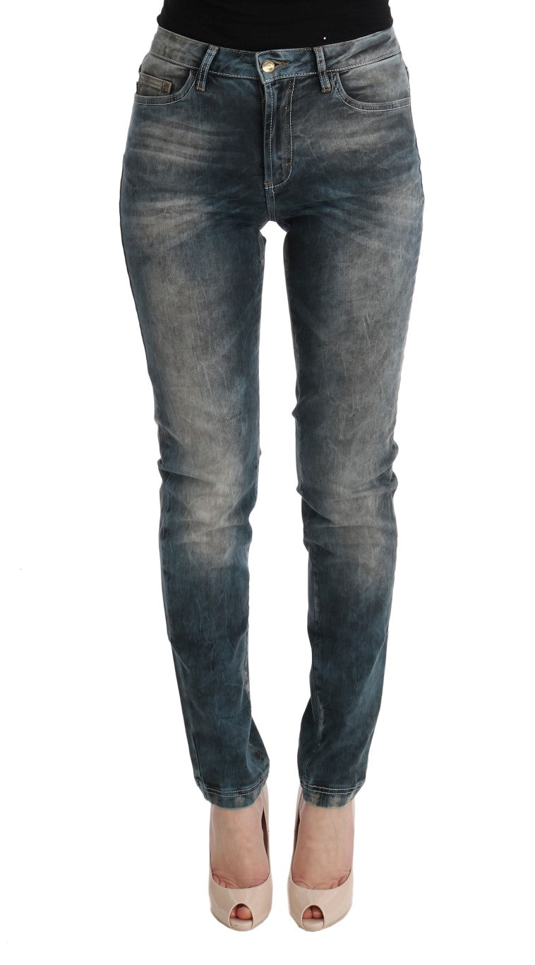 Schicke Slim Fit-Jeans in verwaschenem Blau
