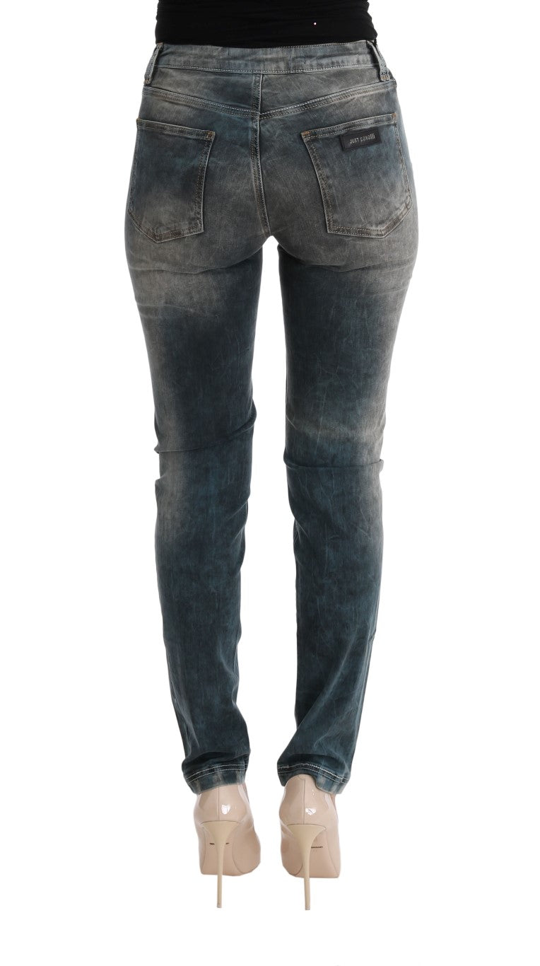 Schicke Slim Fit-Jeans in verwaschenem Blau