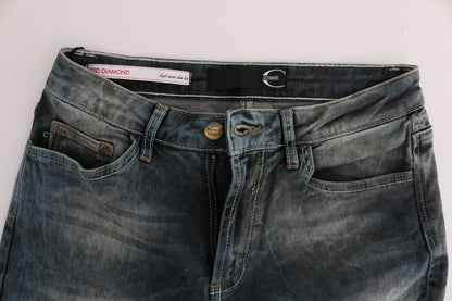 Schicke Slim Fit-Jeans in verwaschenem Blau