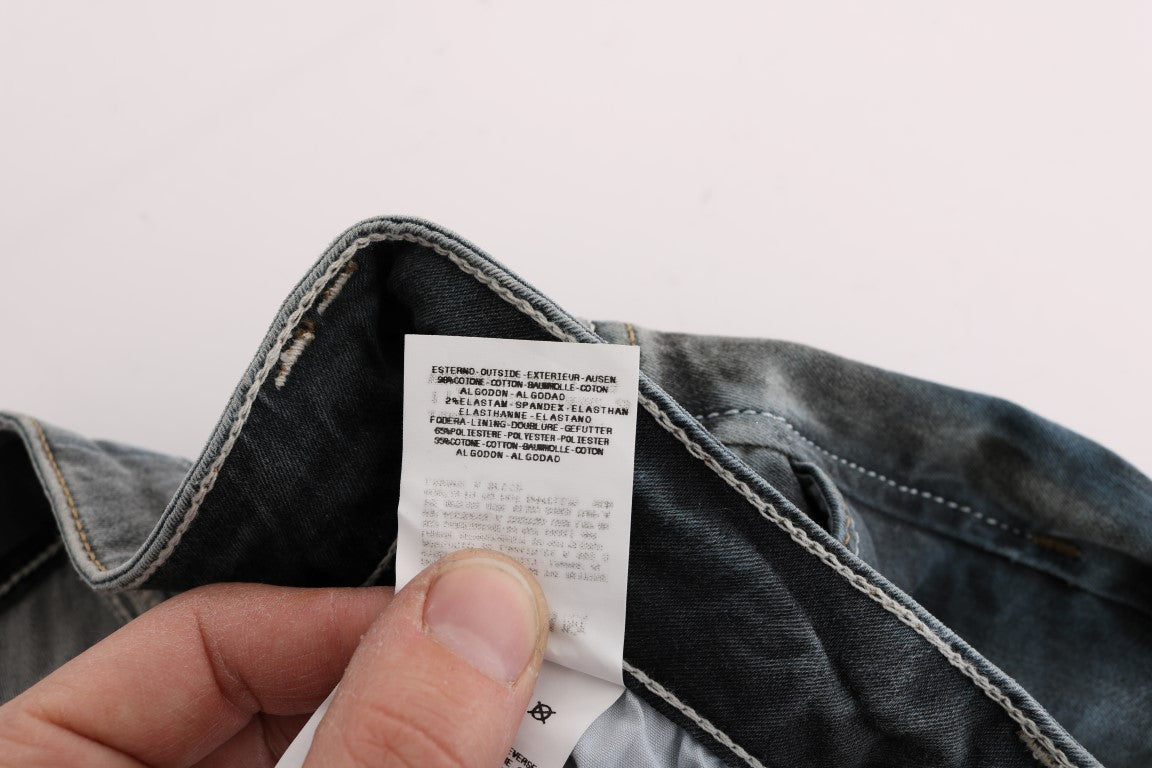 Schicke Slim Fit-Jeans in verwaschenem Blau