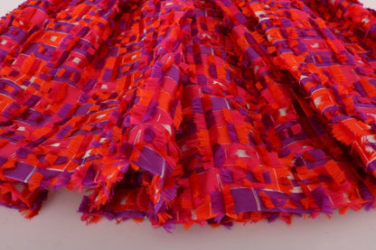 Elegantes rosa ärmelloses A-Linien-Kleid