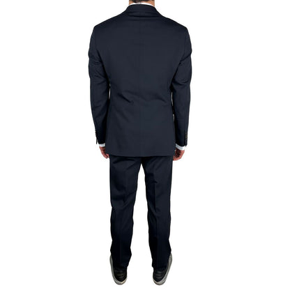 Navy Wool Mens Suit