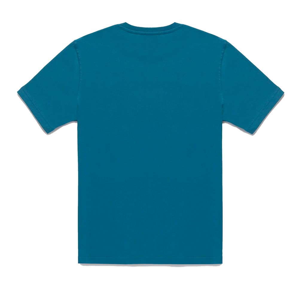 Light Blue Cotton Men T-Shirt