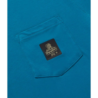 Light Blue Cotton Men T-Shirt