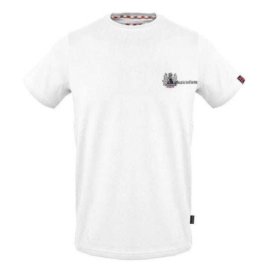 White Cotton Men's T-Shirt