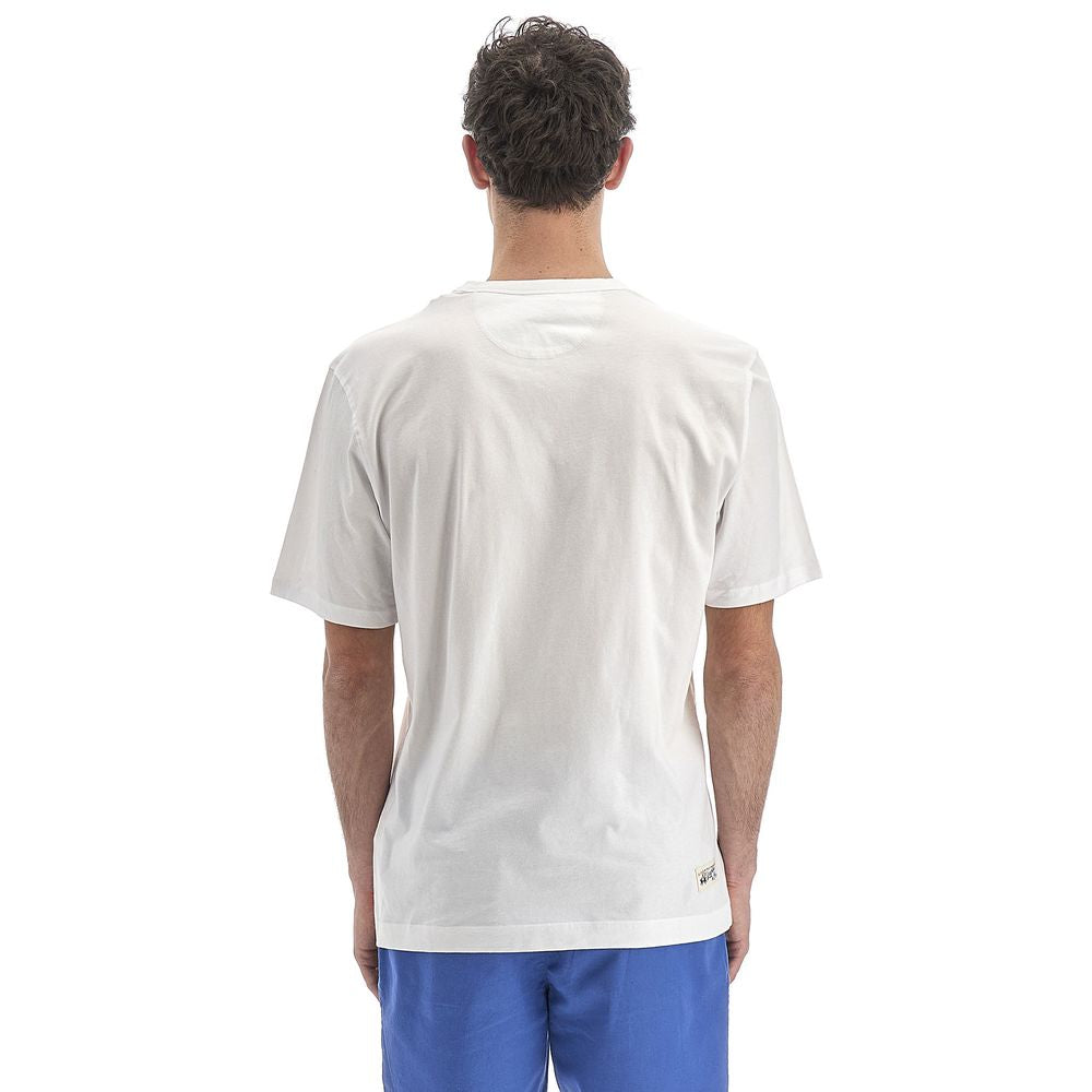 Weißes Baumwoll-T-Shirt „Equestrian Chic“