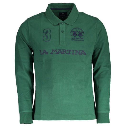Elegantes Langarm-Jersey-Polo
