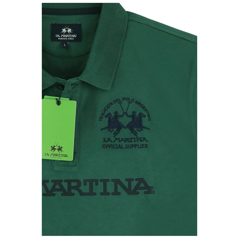 Elegantes Langarm-Jersey-Polo