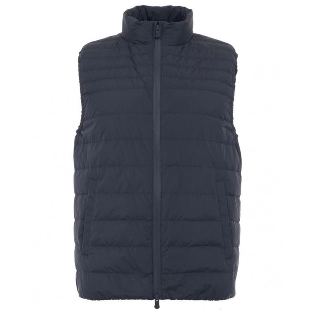 Schicke blaue Pufferweste für einen modernen Look