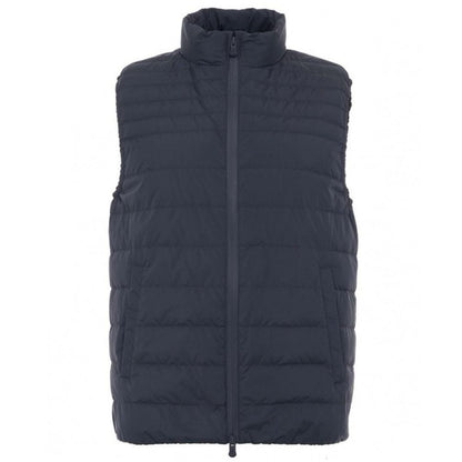 Schicke blaue Pufferweste für einen modernen Look