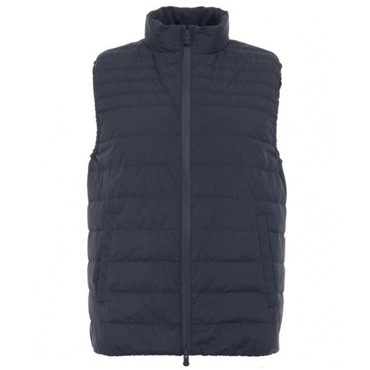 Schicke blaue Pufferweste für einen modernen Look