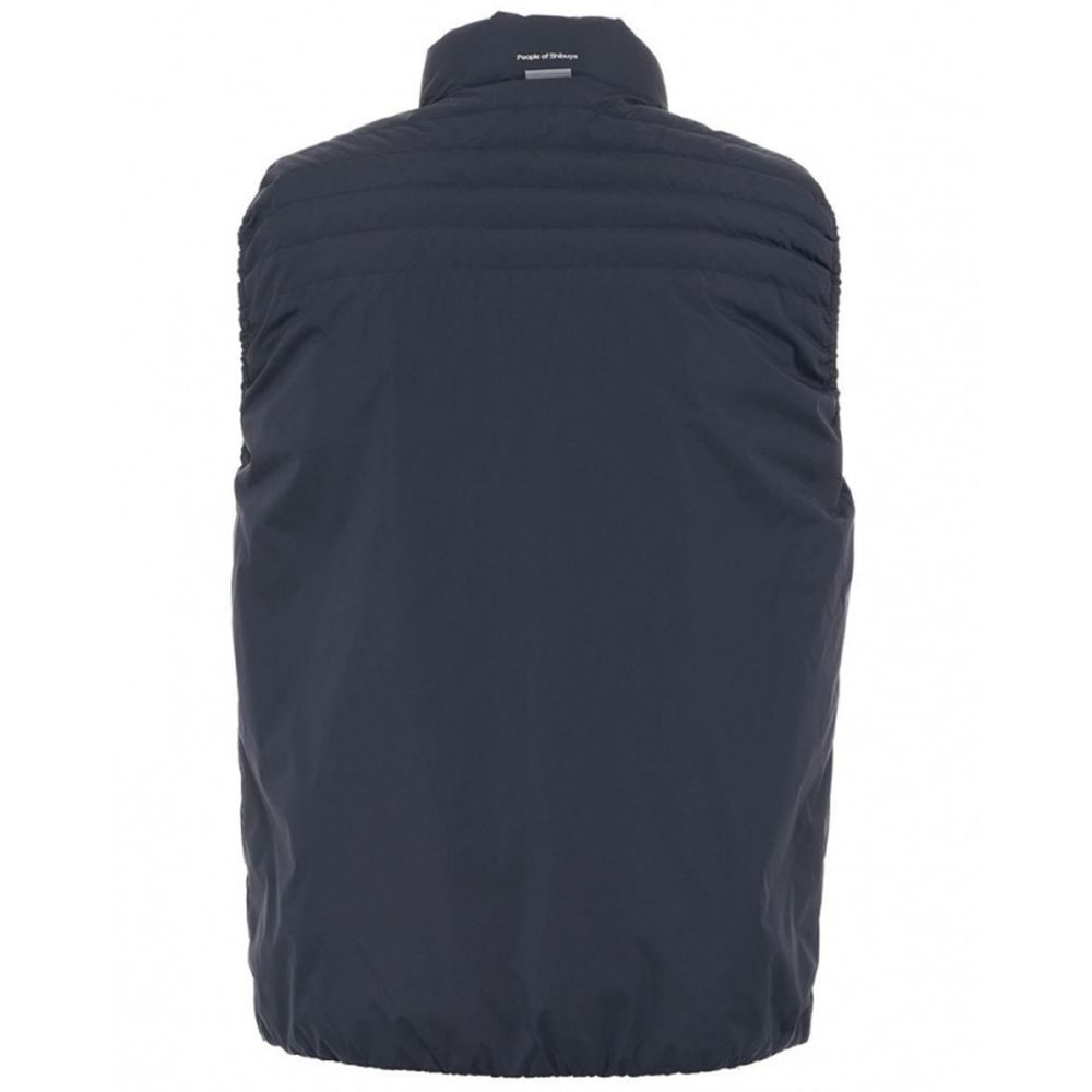 Schicke blaue Pufferweste für einen modernen Look