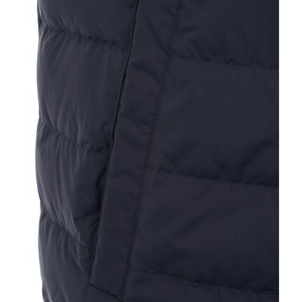 Schicke blaue Pufferweste für einen modernen Look