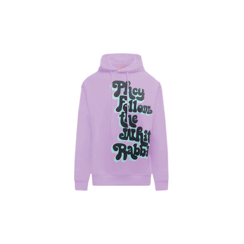 Purple Cotton Men Sweatshirt