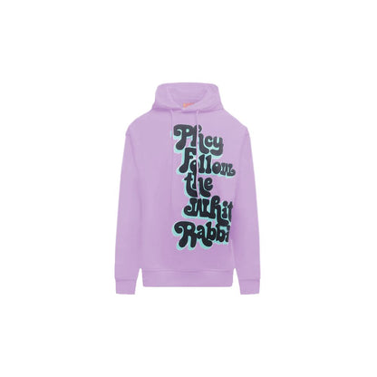 Purple Cotton Men Sweatshirt