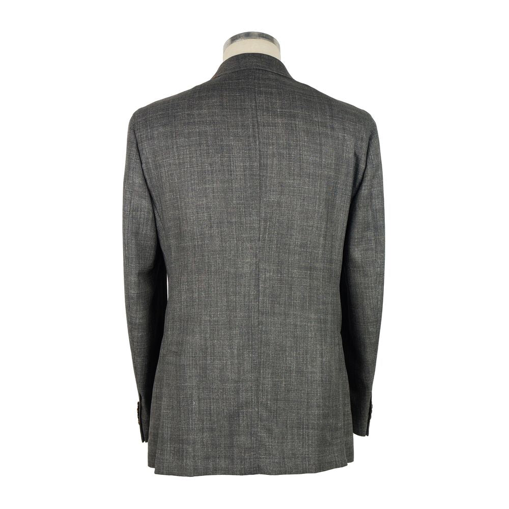 Gray Wool Men's Blazer