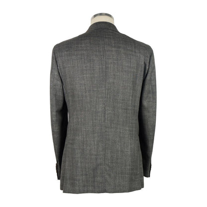 Gray Wool Men's Blazer