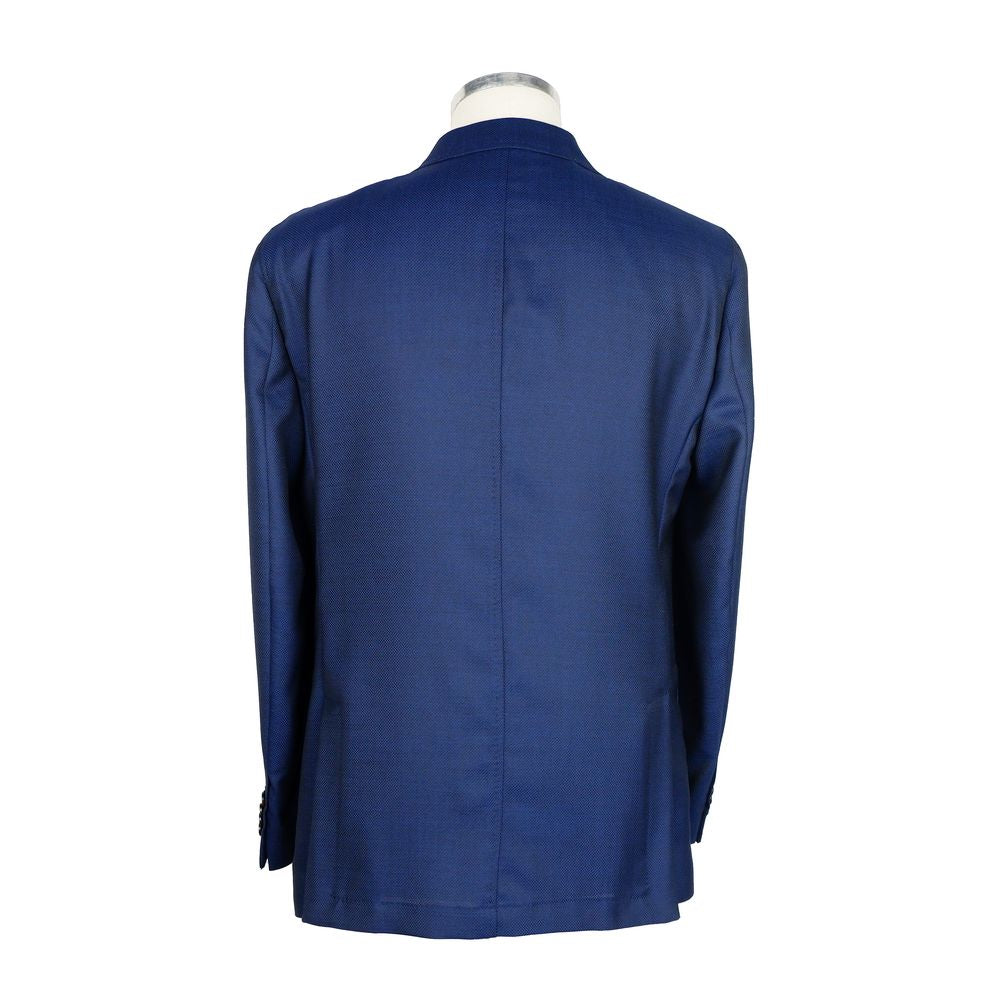Blauer Herrenblazer aus Wolle