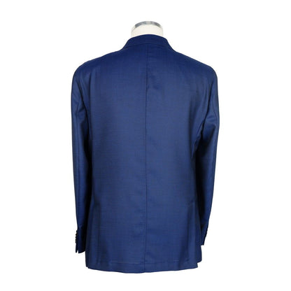 Blauer Herrenblazer aus Wolle
