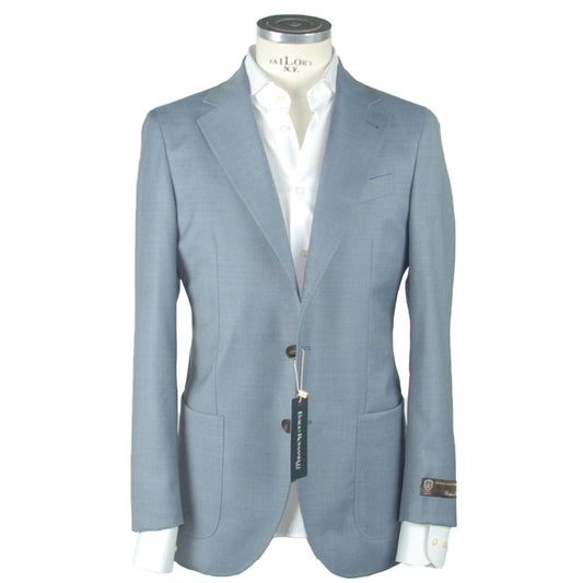 Light Blue Wool Men's Blazer