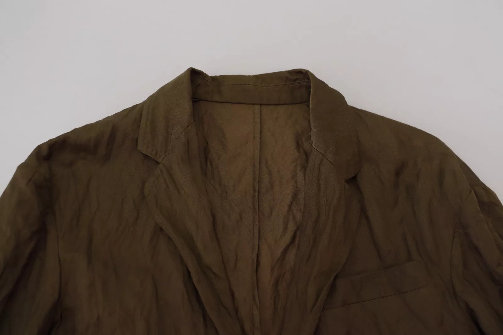 Grüner einreihiger Herrenmantel Blazer Jacke