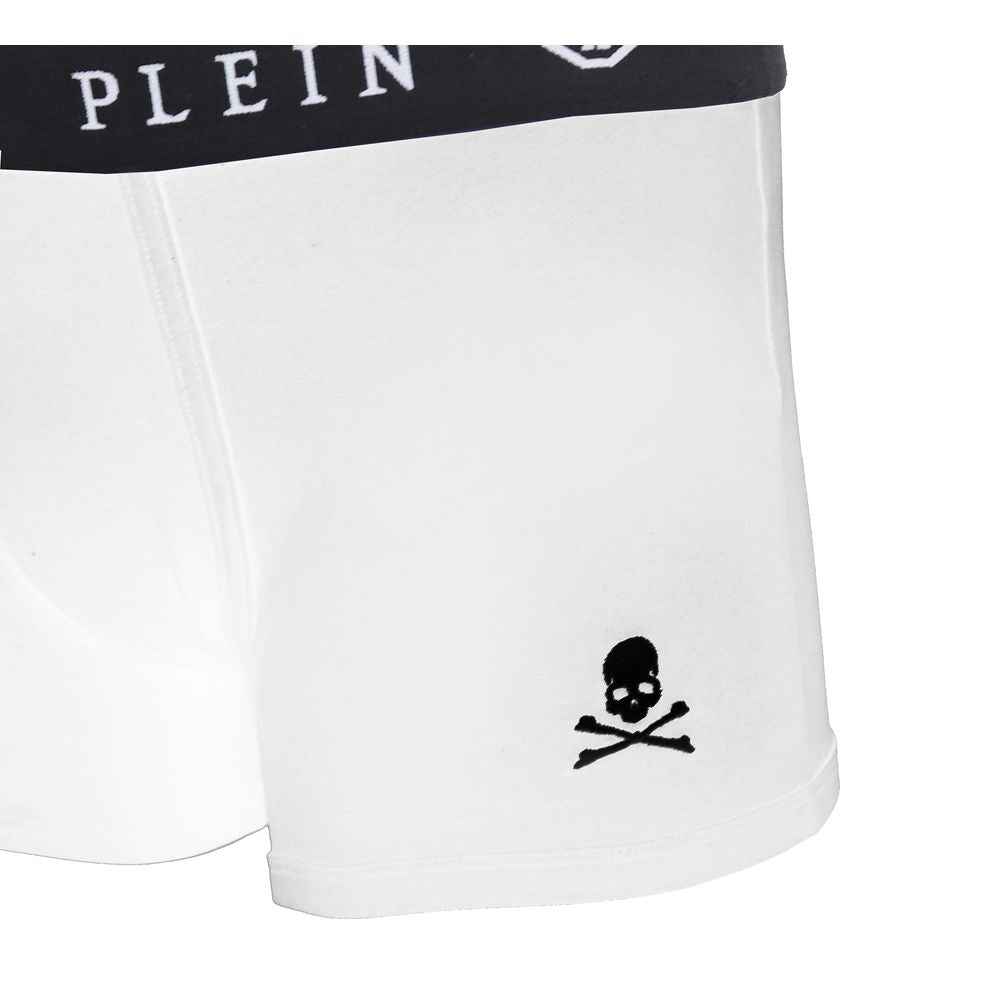 Weiße Herren-Boxershorts aus Baumwolle
