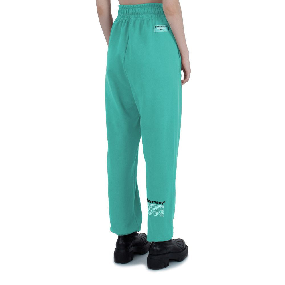 Green Cotton Women's Trouser