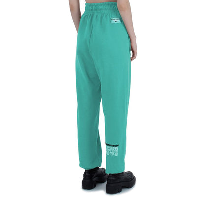 Green Cotton Women's Trouser