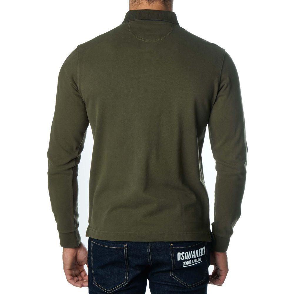 Grünes Poloshirt aus Baumwolle