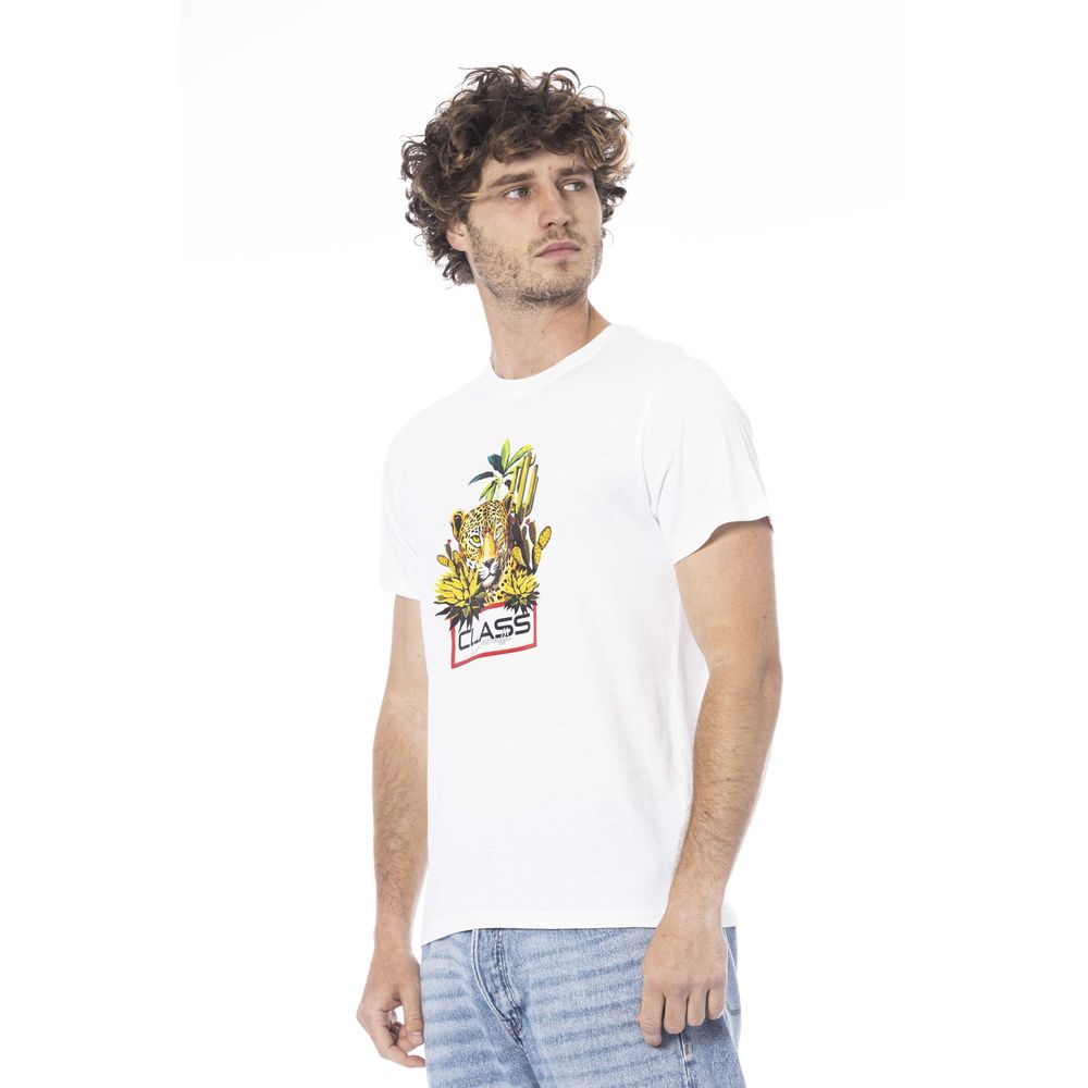Weißes Baumwoll-T-Shirt für Herren