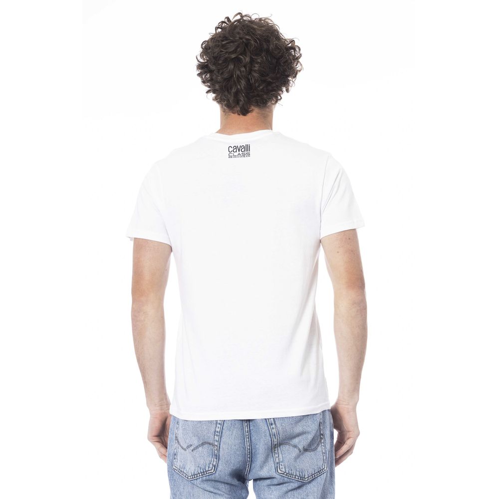 Weißes Baumwoll-T-Shirt für Herren