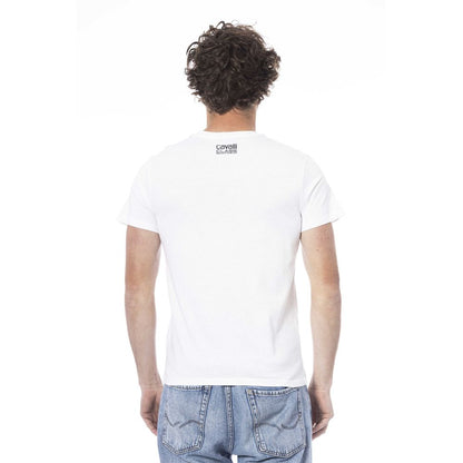 White Cotton Men's T-Shirt