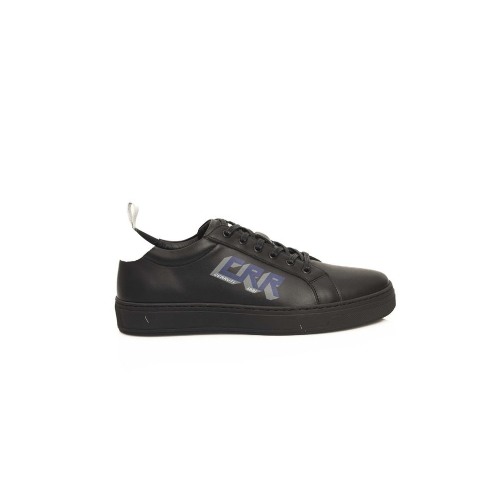 Black Cowhide Men Sneaker
