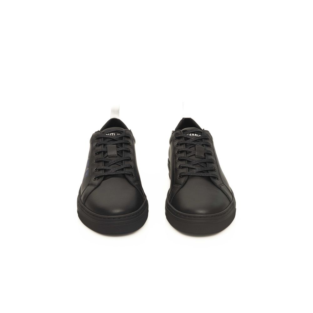 Black Cowhide Men Sneaker