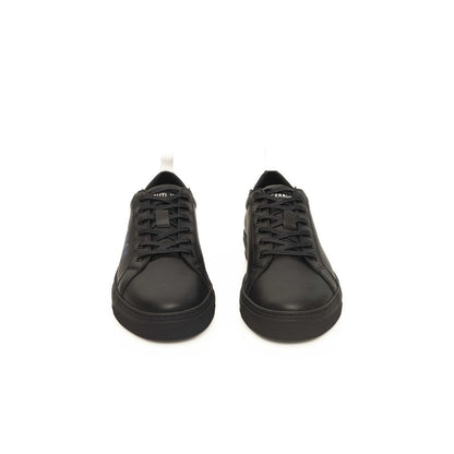 Black Cowhide Men Sneaker