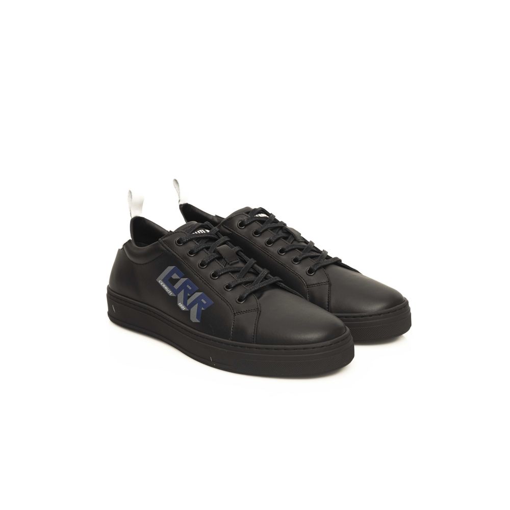 Black Cowhide Men Sneaker