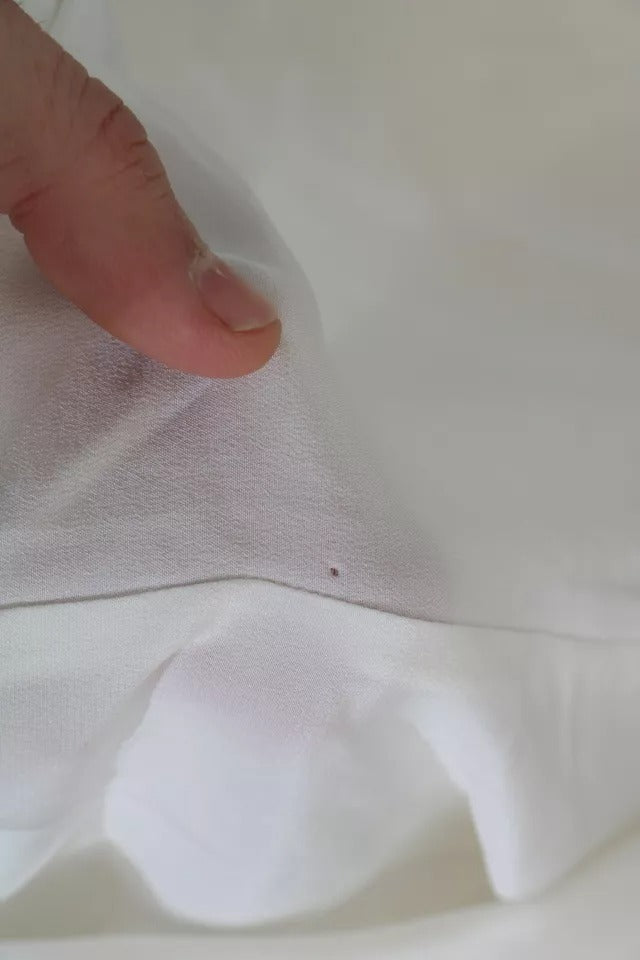 Off-White - Langärmlige Bluse mit Schalkragen aus Seide