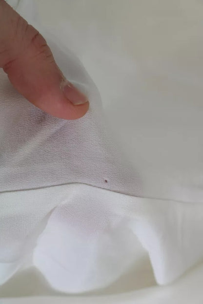 Off-White - Langärmlige Bluse mit Schalkragen aus Seide