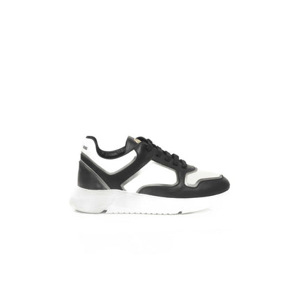 Black Cowhide Women Sneaker