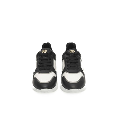 Black Cowhide Women Sneaker