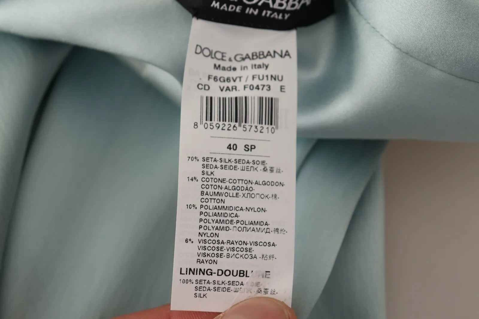 Figurbetontes One-Shoulder-Midikleid aus Seide in Mintgrün
