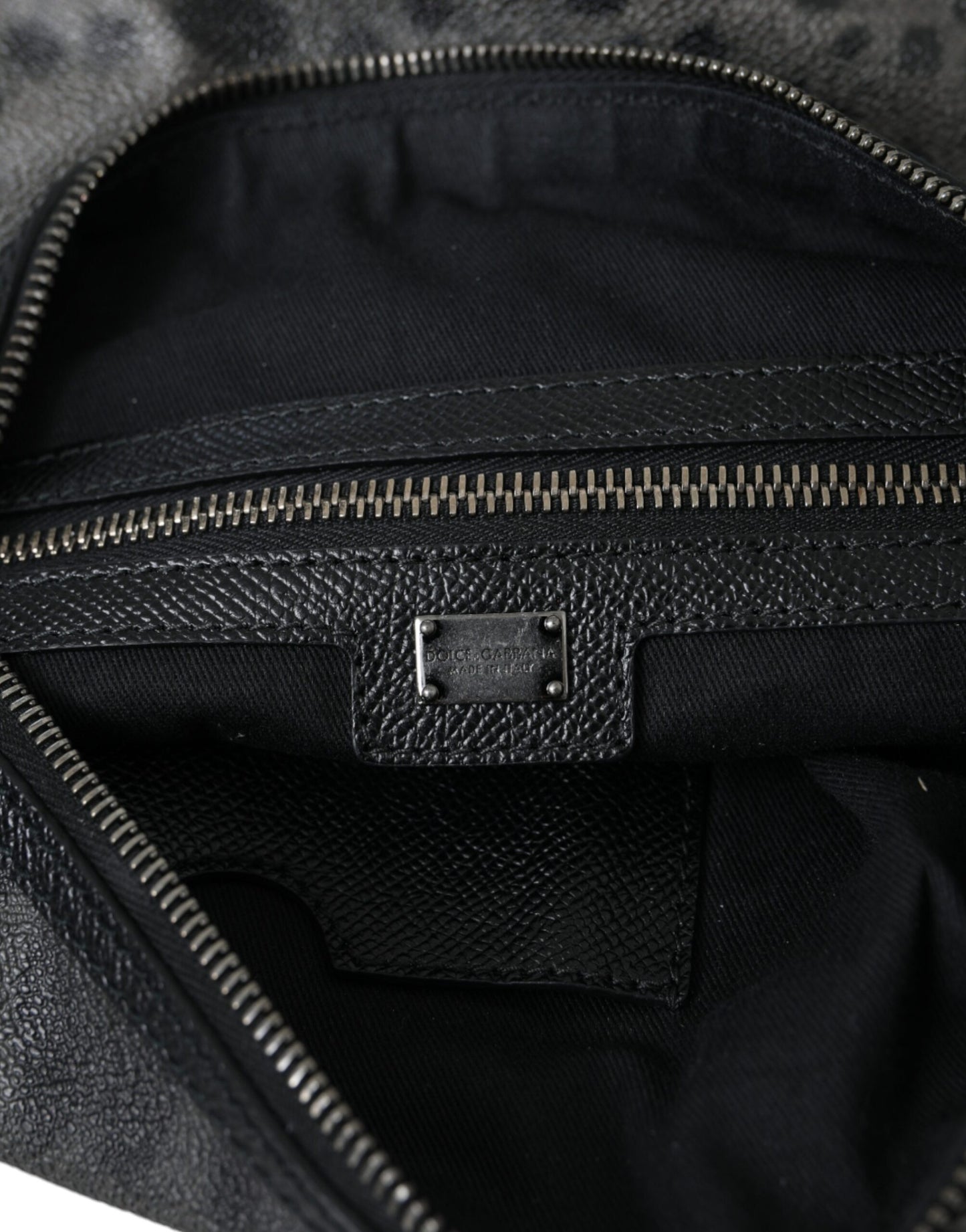 Gray Leopard PVC Leather Messenger Cross Body Bag