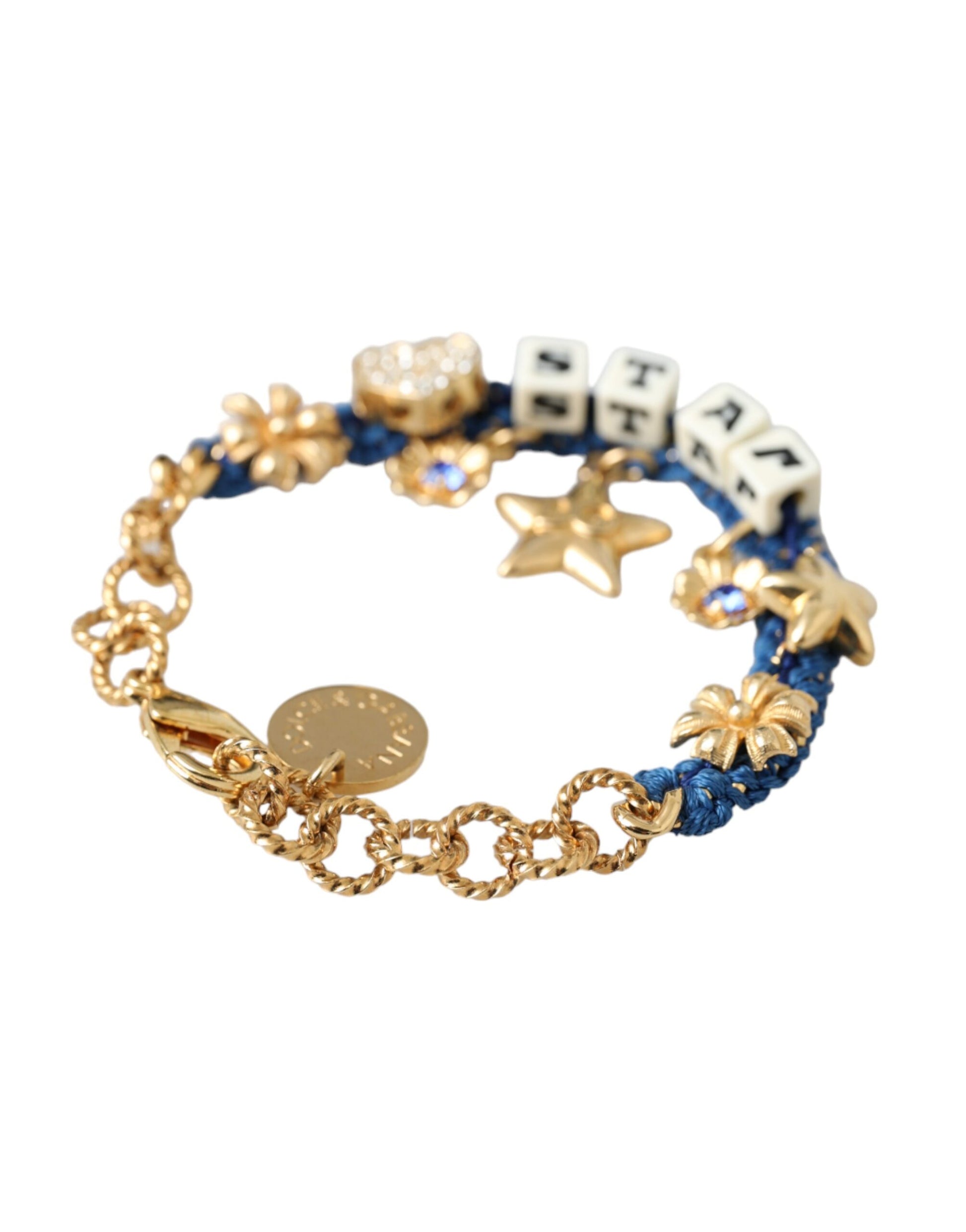 Goldfarbenes Messingketten-Stern-Modearmband