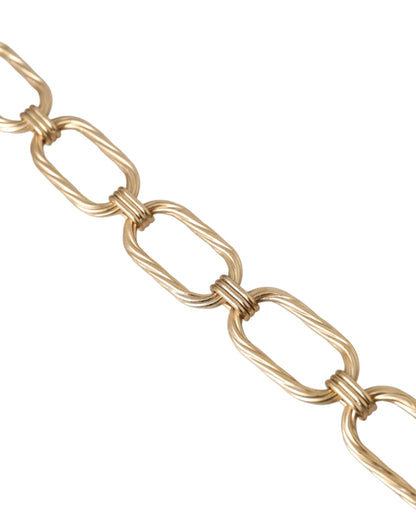 Goldfarbene Messing-Halskette mit großen Gliedern